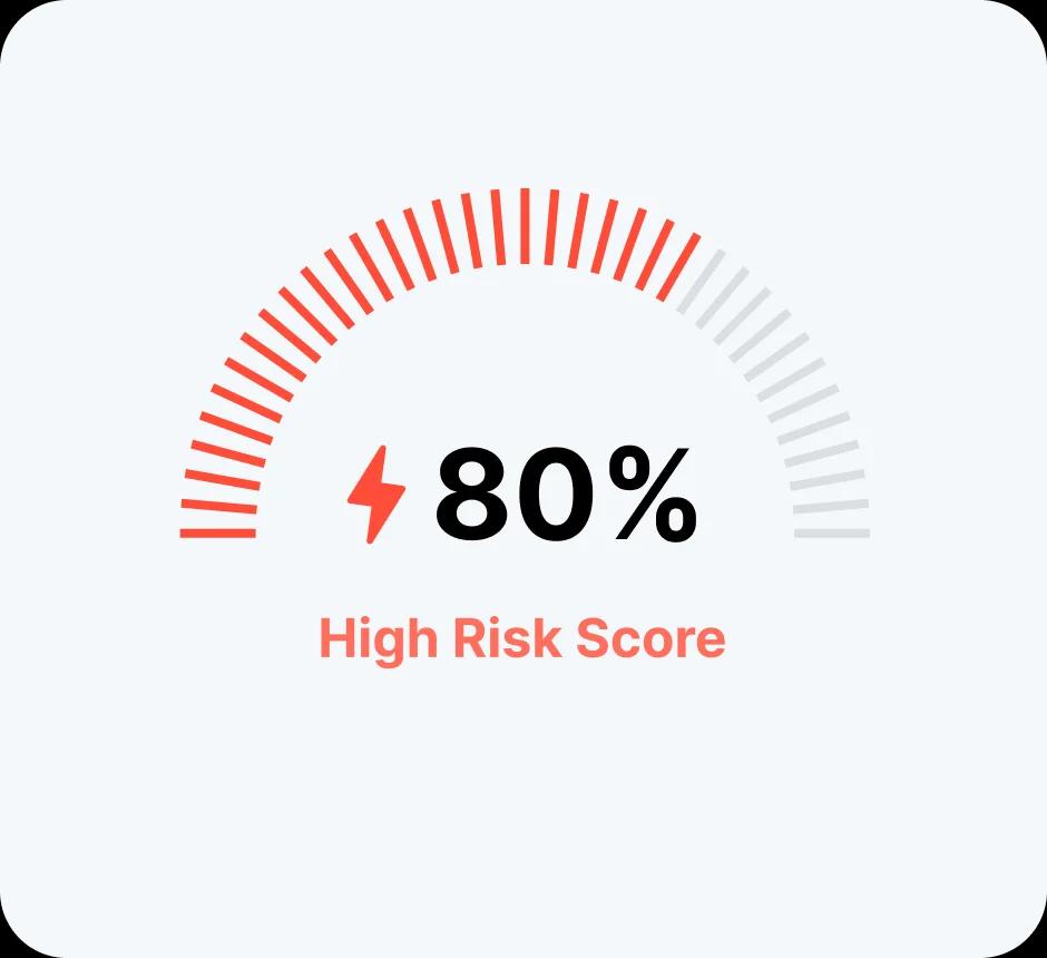 Security shield protecting against threats and scams